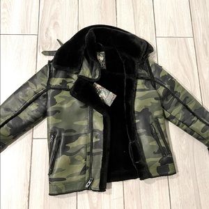 JORDAN CRAIG CAMOUFLAGE SHEARLING